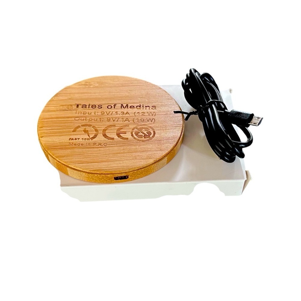 Tales of Medina Bamboo Wireless Charging Pad